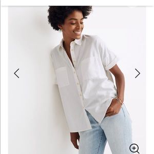 White Madewell button down shirt
